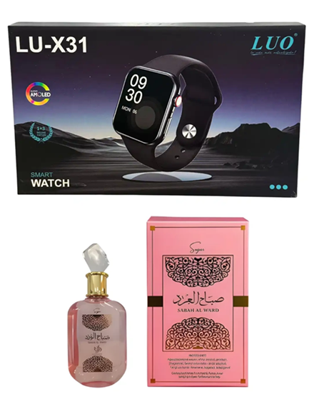 Smartwatch + Perfume Árabe Feminino